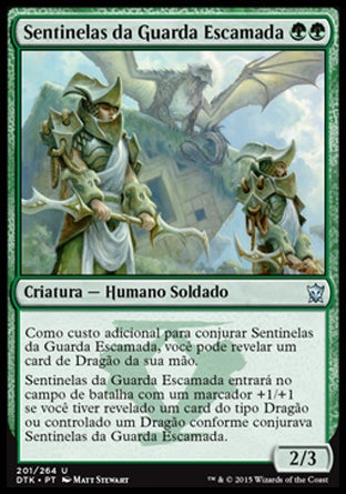 Sentinelas da Guarda / Escamada Scaleguard Sentinels - Magic: The Gathering - MoxLand