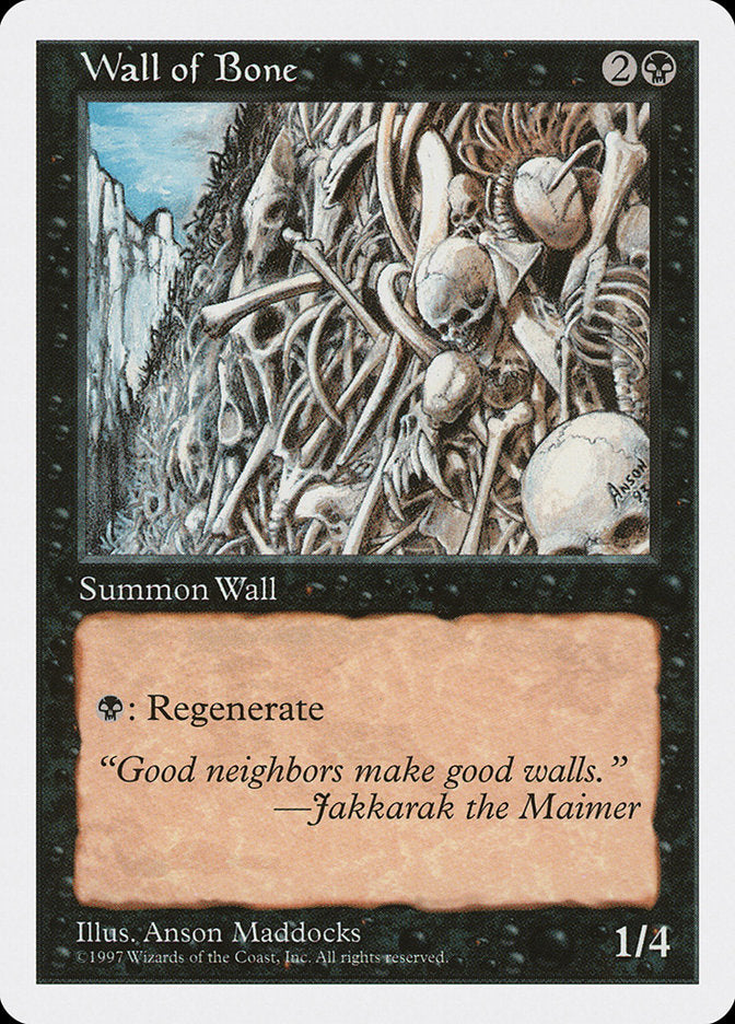 Barreira de Ossos / Wall of Bone - Magic: The Gathering - MoxLand