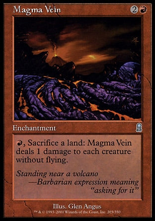 Veio de Magma / Magma Vein - Magic: The Gathering - MoxLand