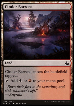 Desolação de Cinzas / Cinder Barrens - Magic: The Gathering - MoxLand