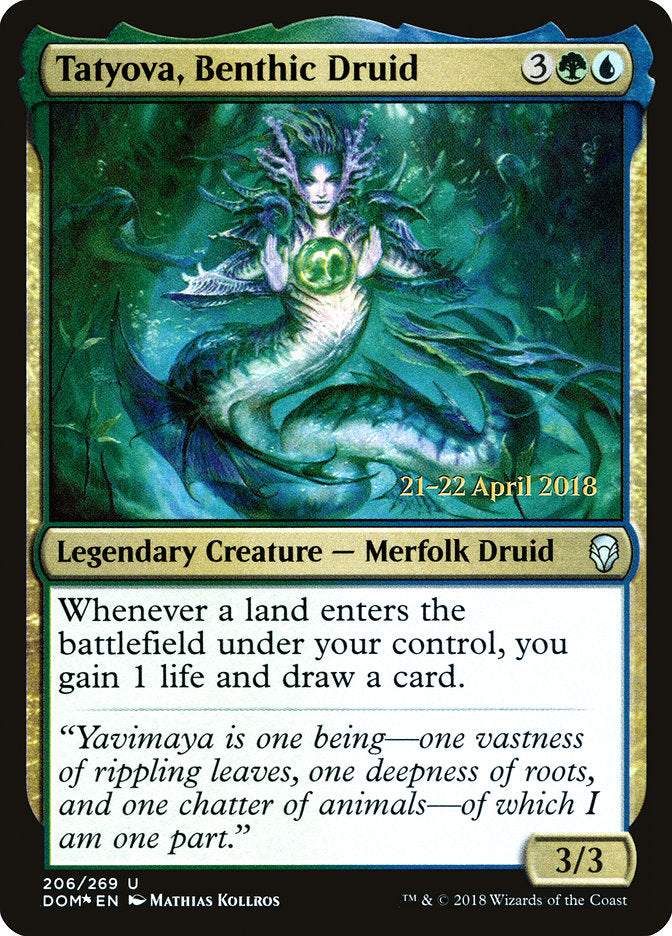 Tatyova, Druida Bêntica / Tatyova, Benthic Druid - Magic: The Gathering - MoxLand