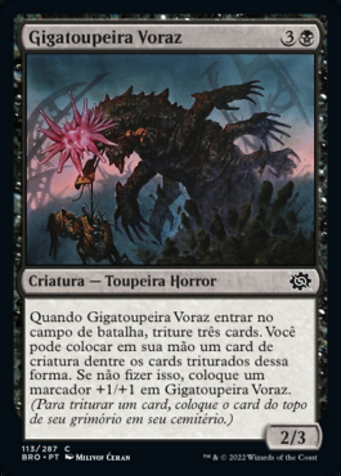 Gigatoupeira Voraz / Ravenous Gigamole - Magic: The Gathering - MoxLand