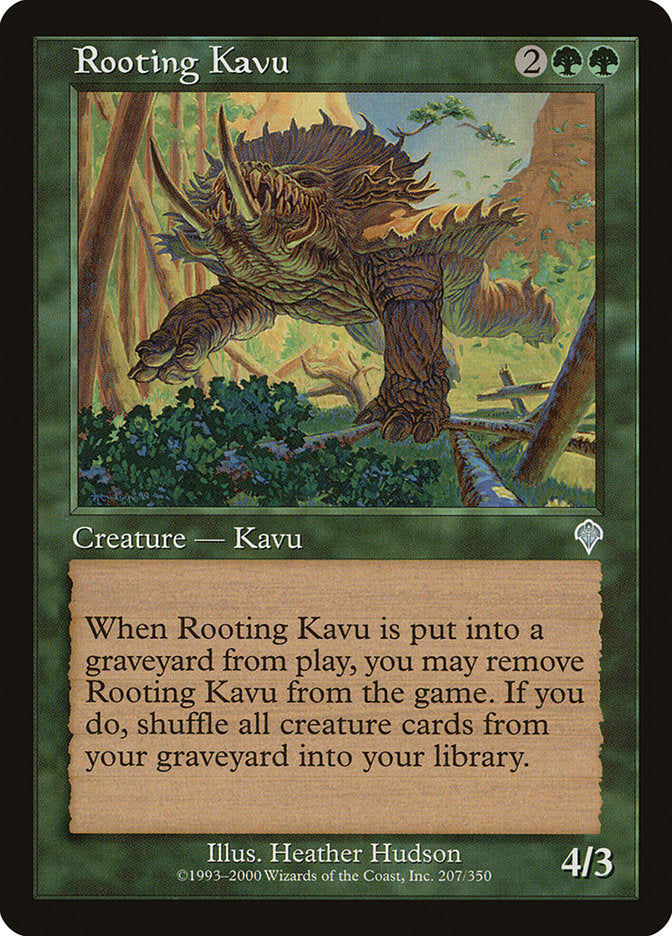 Kavu Enraizado / Rooting Kavu - Magic: The Gathering - MoxLand