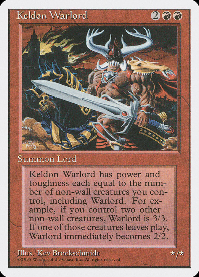 Senhor da Guerra de Keldon / Keldon Warlord - Magic: The Gathering - MoxLand