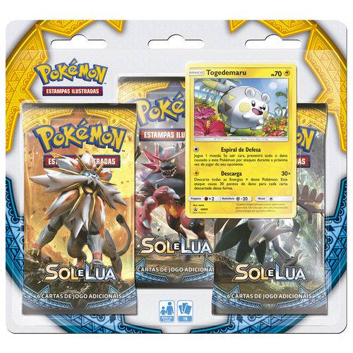 Blister Triplo - Sol e Lua Togedemaru - Pokémon TCG - MoxLand