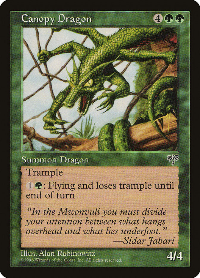 Dragão Baldaquino / Canopy Dragon - Magic: The Gathering - MoxLand