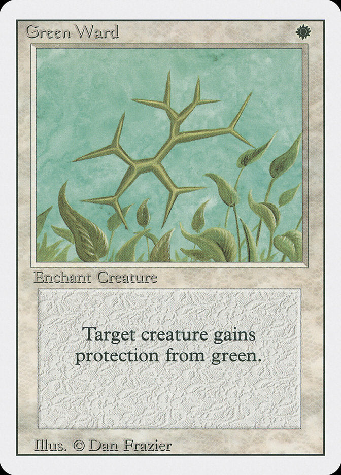 Defesa Verde / Green Ward - Magic: The Gathering - MoxLand