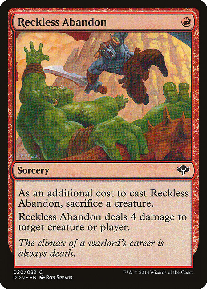 Renúncia Imprudente / Reckless Abandon - Magic: The Gathering - MoxLand