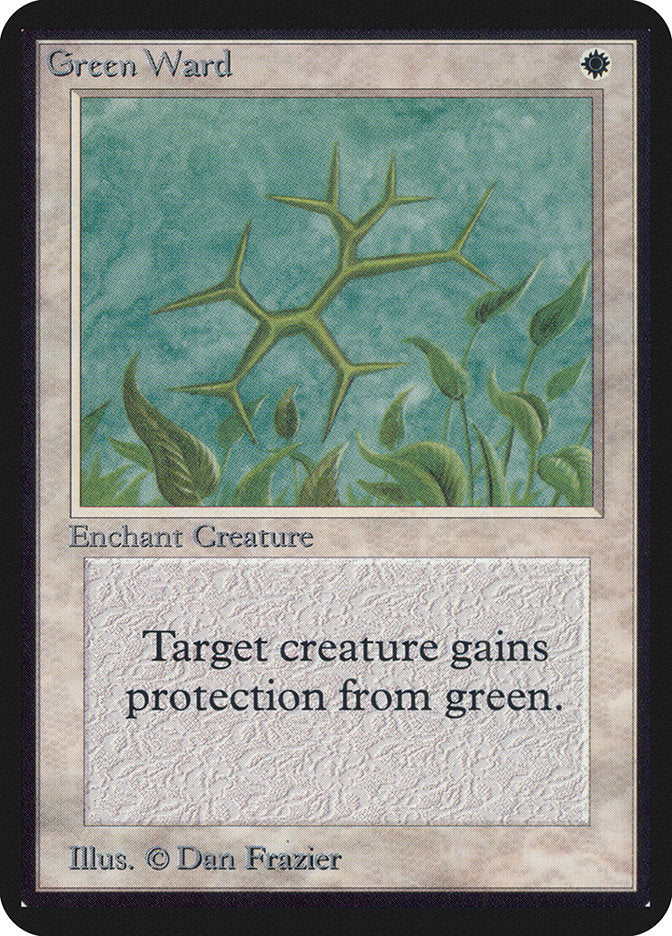 Defesa Verde / Green Ward - Magic: The Gathering - MoxLand