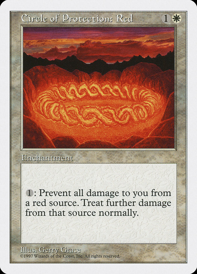 Círculo de Proteção: Vermelho / Circle of Protection: Red - Magic: The Gathering - MoxLand