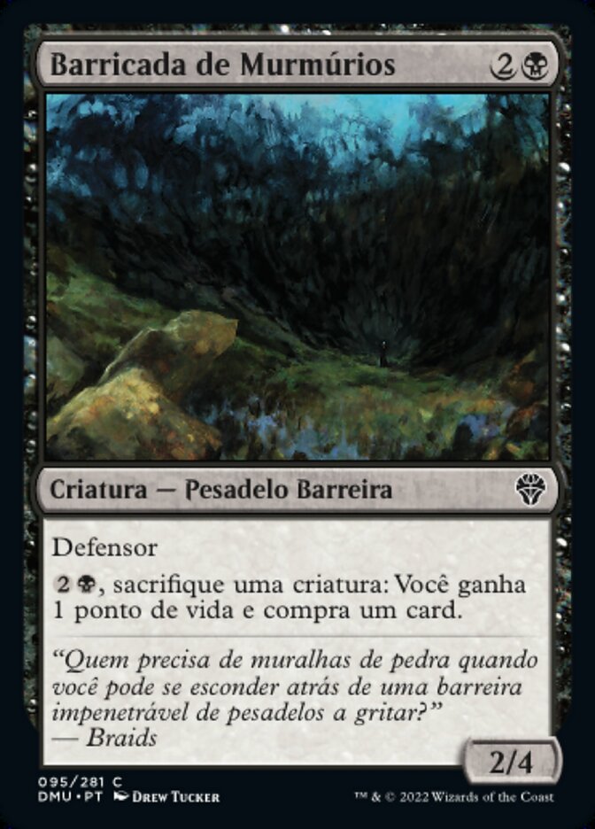 Barricada de Murmúrios / Gibbering Barricade - Magic: The Gathering - MoxLand