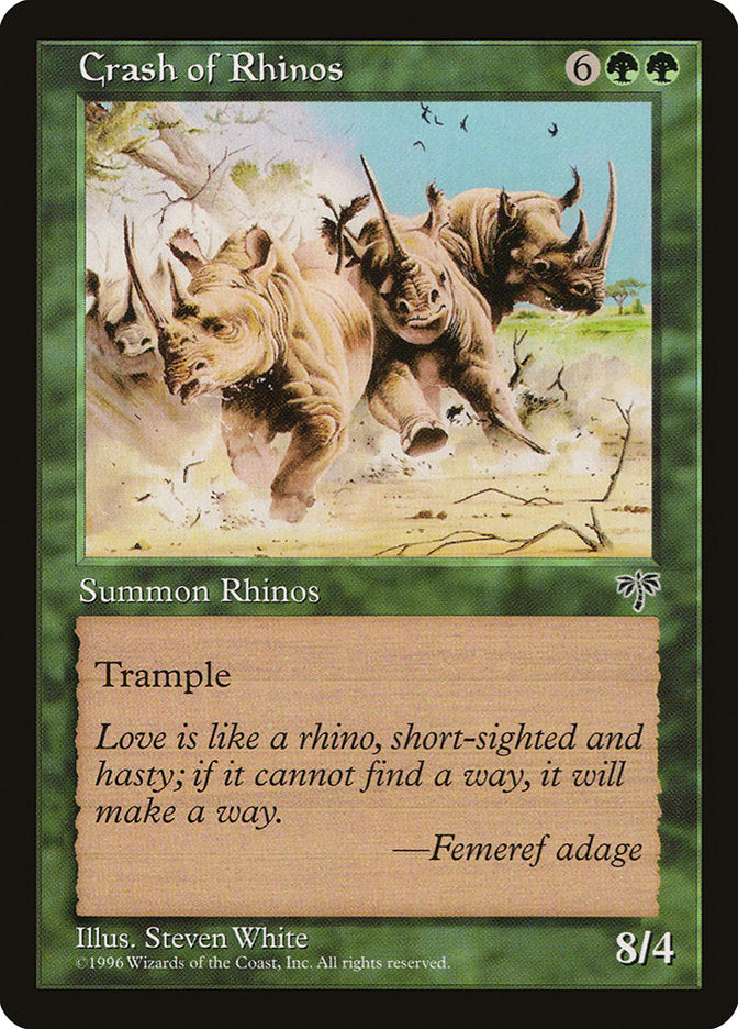 Estouro de Rinocerontes / Crash of Rhinos - Magic: The Gathering - MoxLand