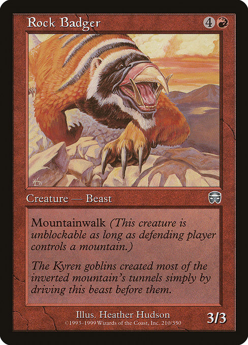 Texugo das Rochas / Rock Badger - Magic: The Gathering - MoxLand