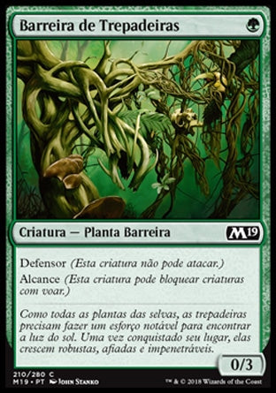 Barreira de Trepadeiras / Wall of Vines - Magic: The Gathering - MoxLand