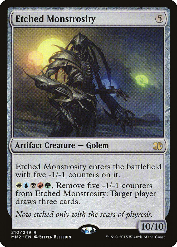 Monstruosidade Entalhada / Etched Monstrosity - Magic: The Gathering - MoxLand