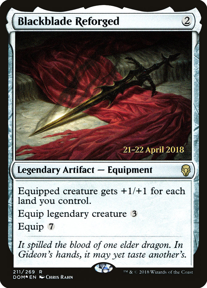 Lâmina Negra Reforjada / Blackblade Reforged - Magic: The Gathering - MoxLand