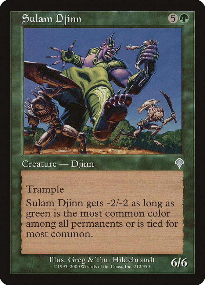 Génio Sulam / Sulam Djinn - Magic: The Gathering - MoxLand