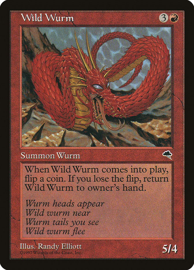 Vorme Selvagem / Wild Wurm - Magic: The Gathering - MoxLand