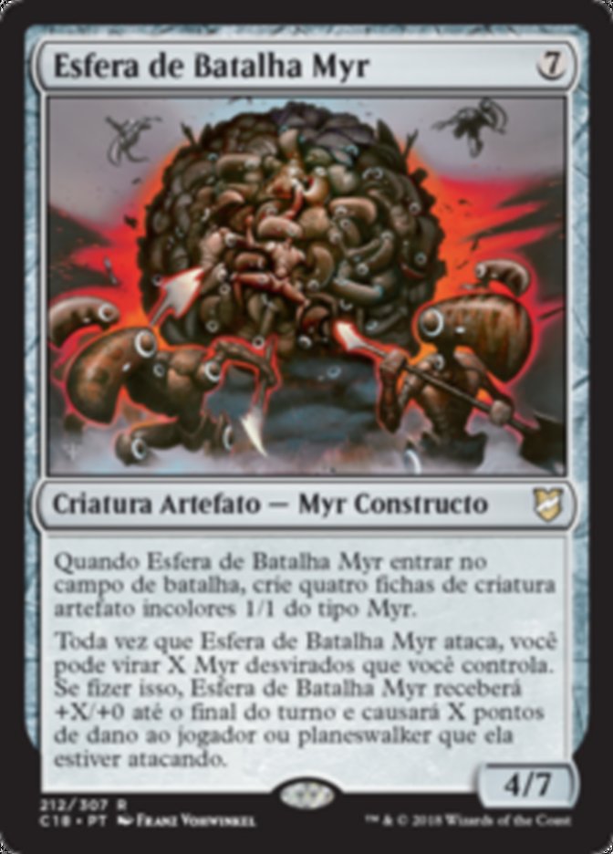 Esfera de Batalha Myr / Myr Battlesphere - Magic: The Gathering - MoxLand