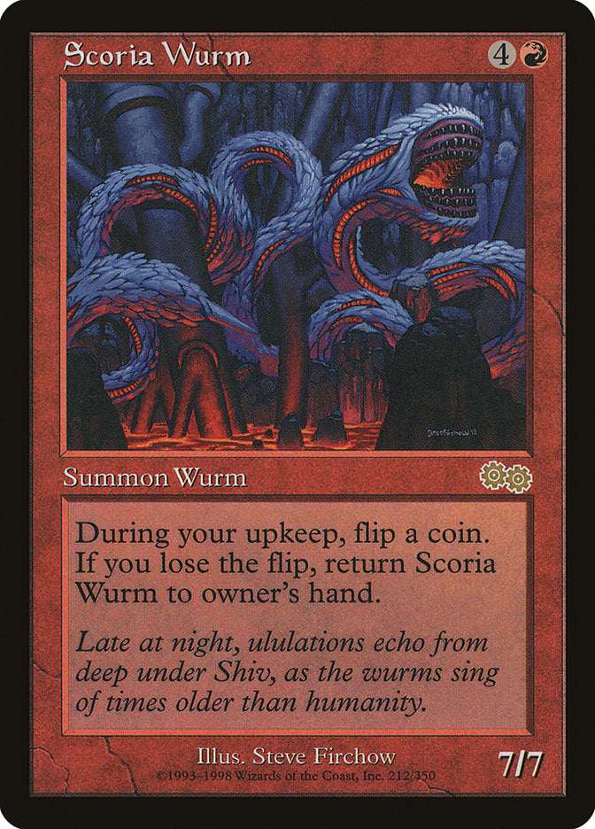 Vorme de Escória / Scoria Wurm - Magic: The Gathering - MoxLand