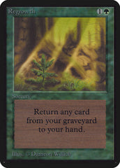 Recrescimento / Regrowth - Magic: The Gathering - MoxLand