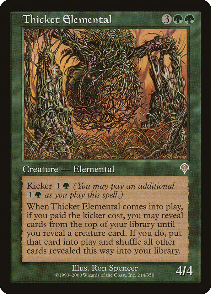 Elemental dos Bosques / Thicket Elemental - Magic: The Gathering - MoxLand