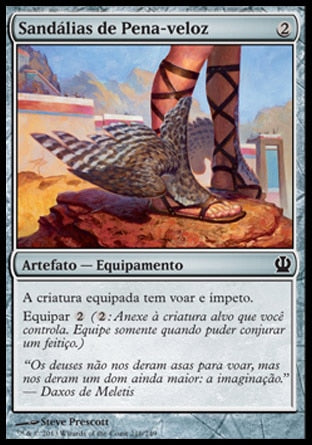 Sandálias de Pena-veloz / Fleetfeather Sandals - Magic: The Gathering - MoxLand