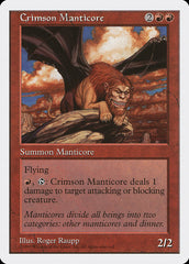 Mantícora Escarlate / Crimson Manticore - Magic: The Gathering - MoxLand