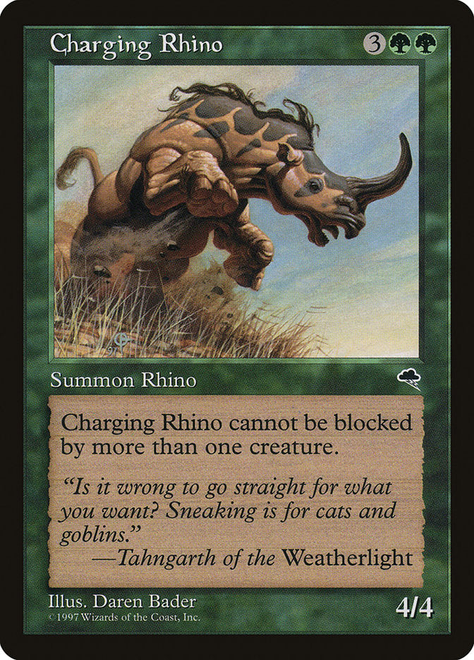 Rinoceronte Atacante / Charging Rhino - Magic: The Gathering - MoxLand