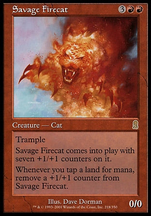 Gato Ígneo Selvagem / Savage Firecat - Magic: The Gathering - MoxLand