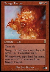 Gato Ígneo Selvagem / Savage Firecat - Magic: The Gathering - MoxLand