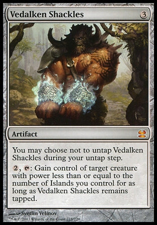 Grilhões dos Vedalkeanos / Vedalken Shackles - Magic: The Gathering - MoxLand