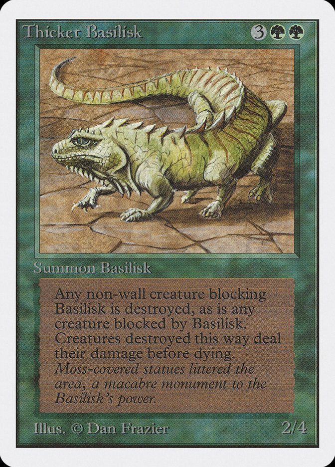 Basilisco do Bosque / Thicket Basilisk - Magic: The Gathering - MoxLand