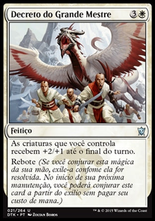 Decreto do Grande Mestre / Great Teacher's Decree - Magic: The Gathering - MoxLand