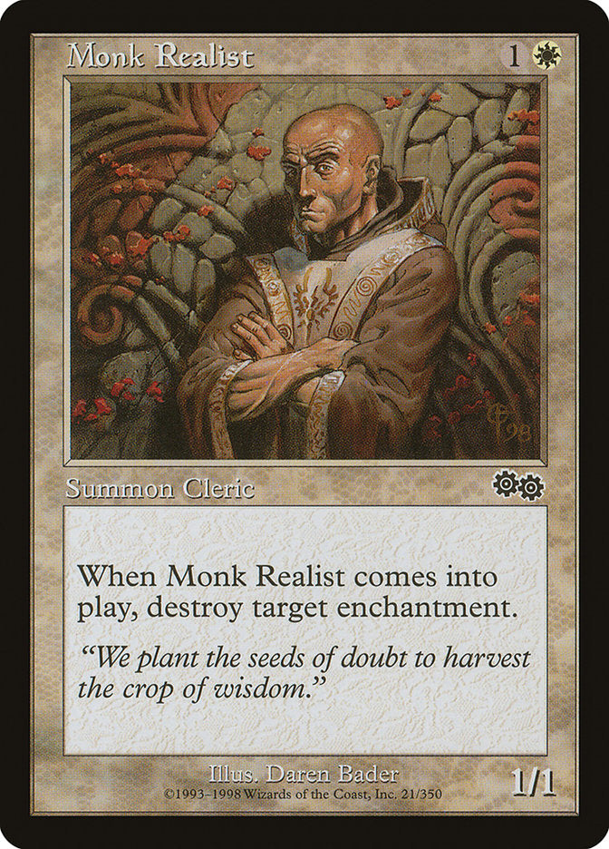 Monge Realista / Monk Realist - Magic: The Gathering - MoxLand