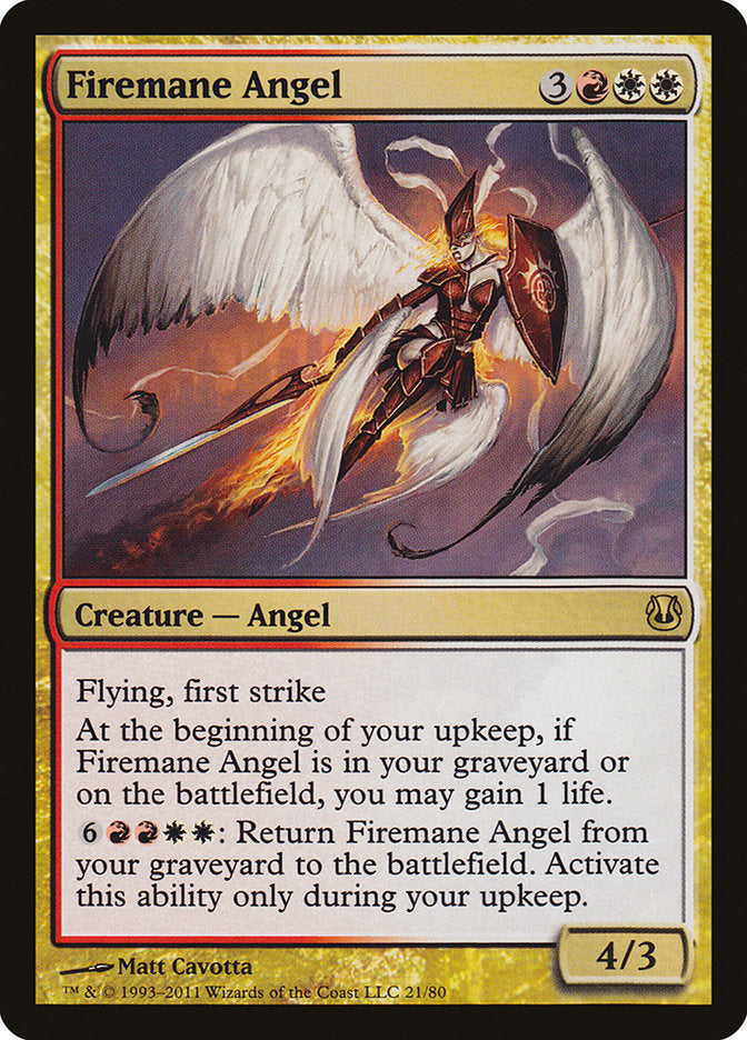 Anjo Cabeleira de Fogo / Firemane Angel - Magic: The Gathering - MoxLand