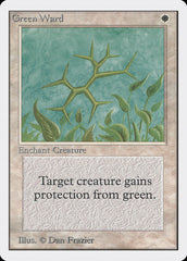 Defesa Verde / Green Ward - Magic: The Gathering - MoxLand