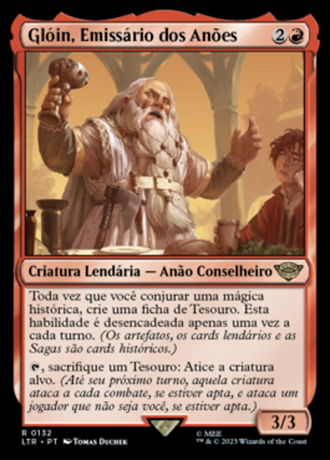 Glóin, Emissário dos Anões / Glóin, Dwarf Emissary - Magic: The Gathering - MoxLand