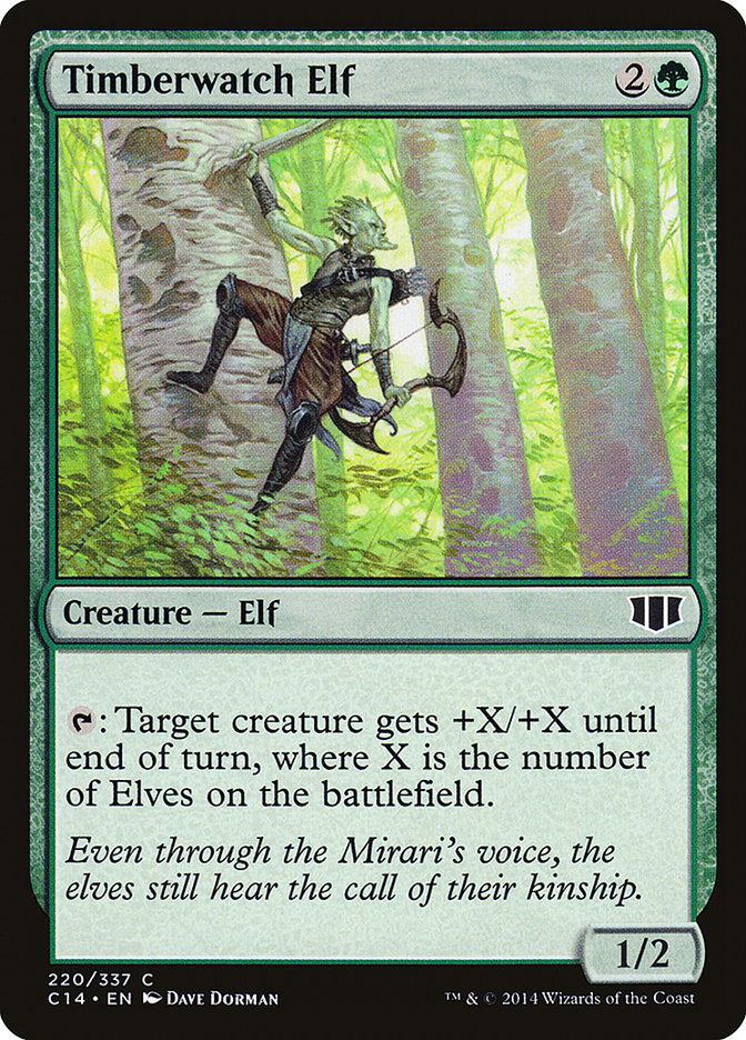 Elfo Vigia dos Pinheiros / Timberwatch Elf - Magic: The Gathering - MoxLand