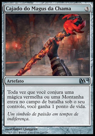 Cajado do Magus da Chama / Staff of the Flame Magus - Magic: The Gathering - MoxLand