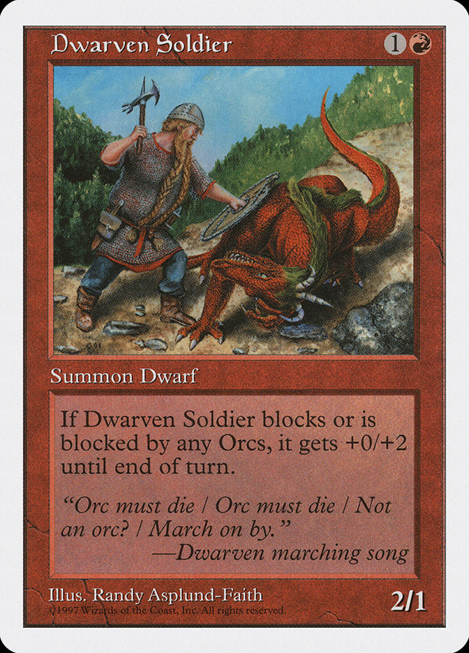 Anão Soldado / Dwarven Soldier - Magic: The Gathering - MoxLand