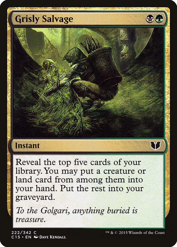 Salvamento Macabro / Grisly Salvage - Magic: The Gathering - MoxLand