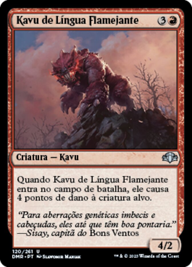 Kavu de Língua Flamejante / Flametongue Kavu - Magic: The Gathering - MoxLand