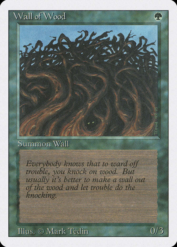 Barreira de Madeira / Wall of Wood - Magic: The Gathering - MoxLand