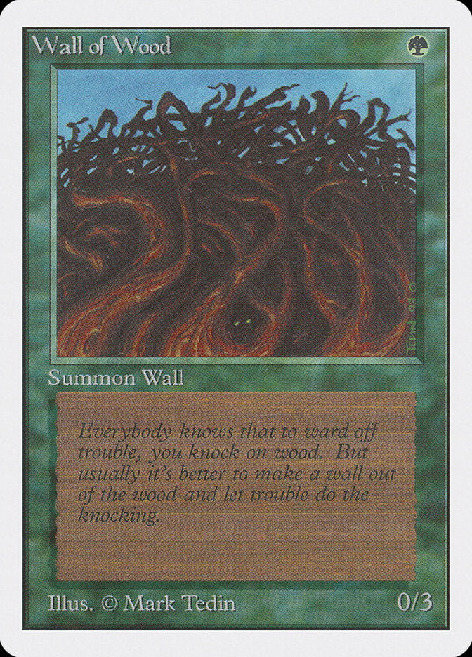 Barreira de Madeira / Wall of Wood - Magic: The Gathering - MoxLand