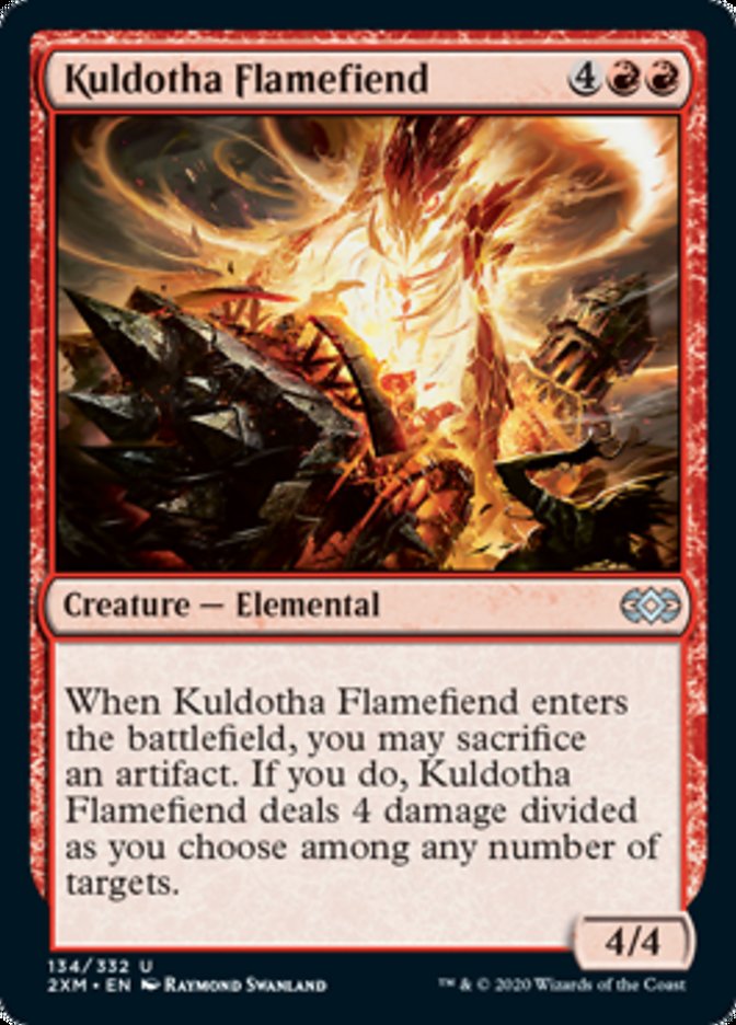 Demônio das Chamas de Kuldotha / Kuldotha Flamefiend - Magic: The Gathering - MoxLand