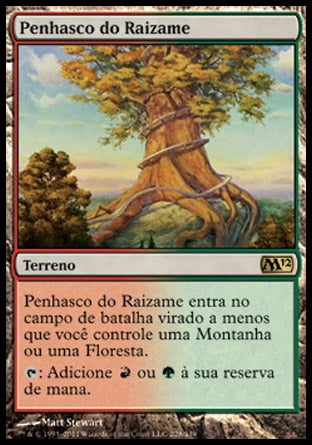 Penhasco do Raizame / Rootbound Crag - Magic: The Gathering - MoxLand