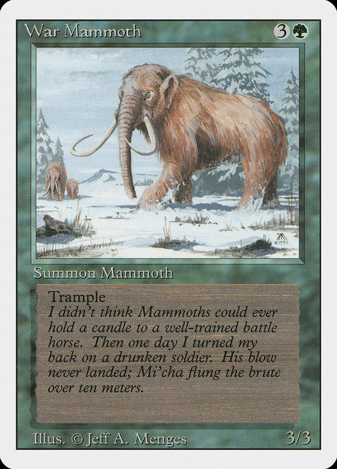 Mamute de Guerra / War Mammoth - Magic: The Gathering - MoxLand