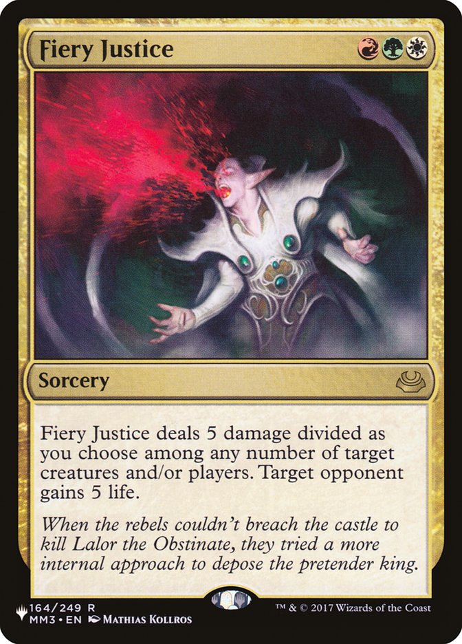 Justiça Flamejante / Fiery Justice - Magic: The Gathering - MoxLand