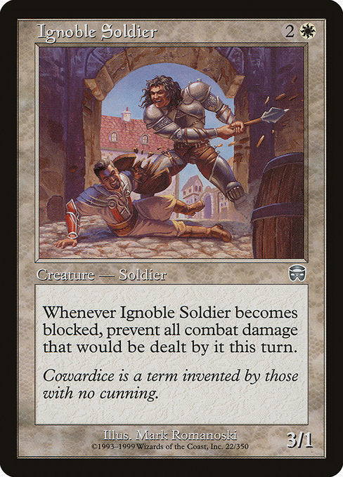 Soldado Ignóbil / Ignoble Soldier - Magic: The Gathering - MoxLand